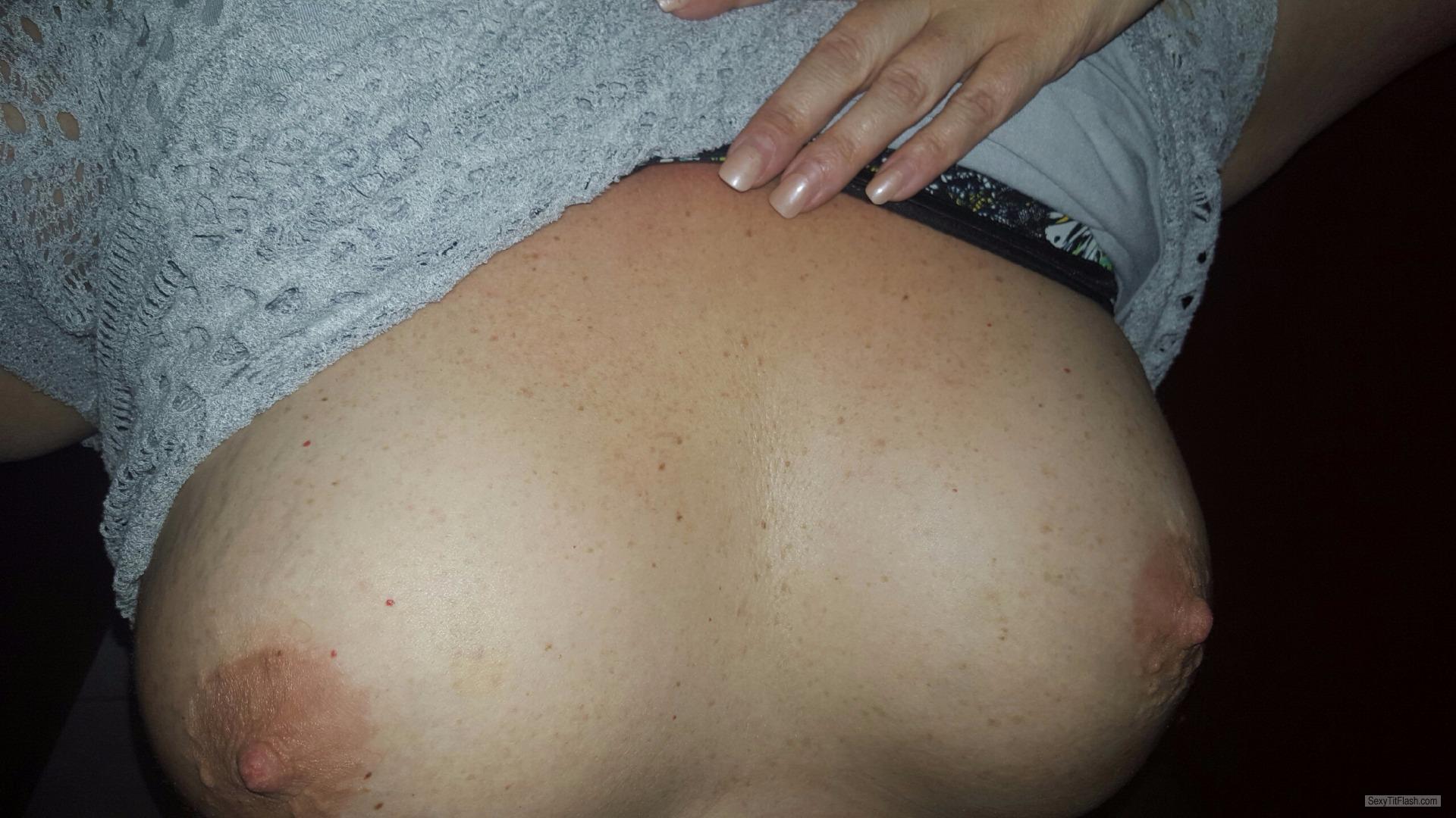 Tit Flash: My Big Tits (Selfie) - Mandee from United States